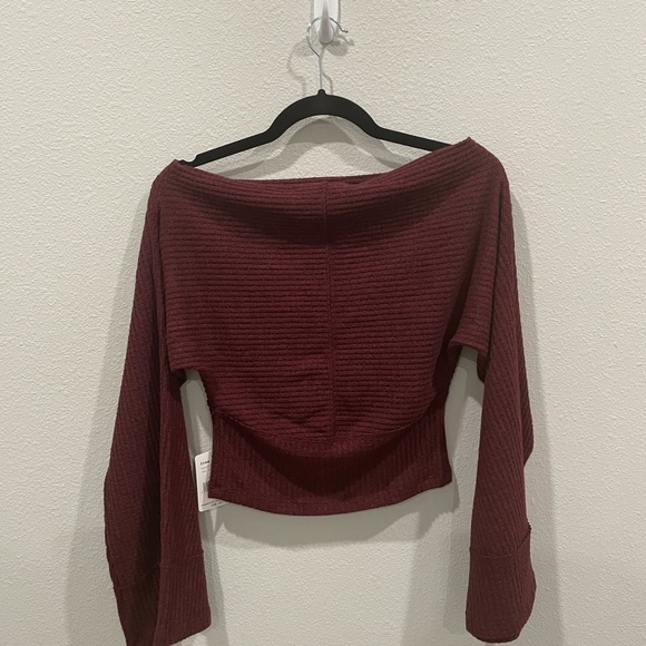 Free people hobo long sleeve maroon - Picture 2 of 4